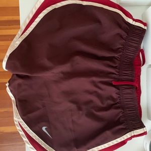 Dark Red Nike Shorts